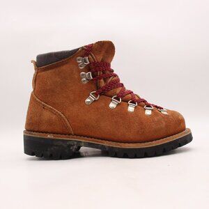 Vintage Jcpenny Women’s Size 7 B  Brown Leather Hiking Boots Made in USA